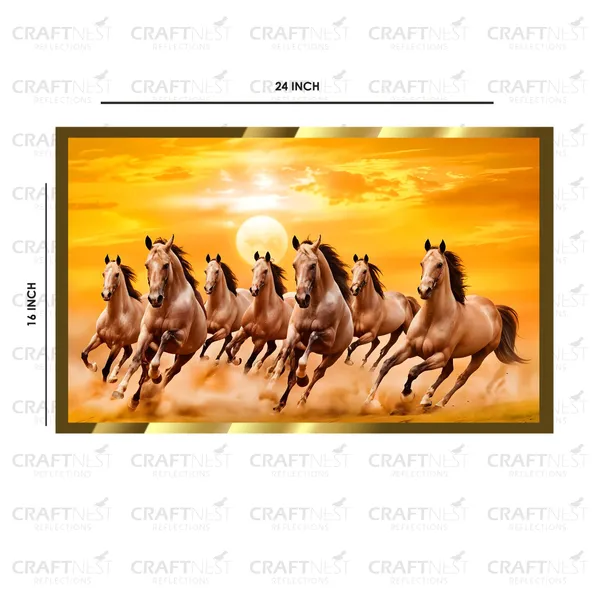 Craftnest_Reflections_Seven_Horses_Vastu_Frame_Running_Horse_Engineered_Wood_Wall_Art_Frame_Suitable_For_Home_Decoration_Bed_Room_Office_Wall_Decor_No_Front_Mirror