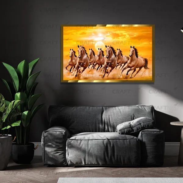 Craftnest_Reflections_Seven_Horses_Vastu_Frame_Running_Horse_Engineered_Wood_Wall_Art_Frame_Suitable_For_Home_Decoration_Bed_Room_Office_Wall_Decor_No_Front_Mirror