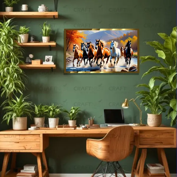 Craftnest_Reflections_Seven_Horses_Vastu_Frame_Running_Horse_Engineered_Wood_Wall_Art_Frame_Suitable_For_Home_Decoration_Bed_Room_Office_Wall_Decor_No_Front_Mirror