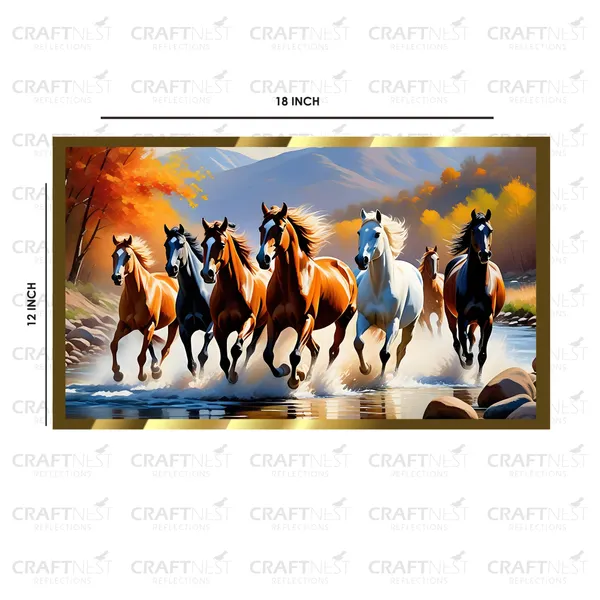 Craftnest_Reflections_Seven_Horses_Vastu_Frame_Running_Horse_Engineered_Wood_Wall_Art_Frame_Suitable_For_Home_Decoration_Bed_Room_Office_Wall_Decor_No_Front_Mirror