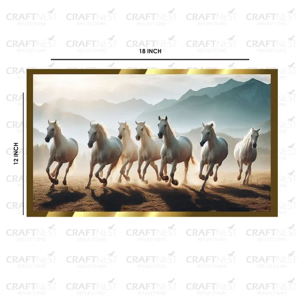 Craftnest_Reflections_Seven_Horses_Vastu_Frame_Running_Horse_Engineered_Wood_Wall_Art_Frame_Suitable_For_Home_Decoration_Bed_Room_Office_Wall_Decor_No_Front_Mirror