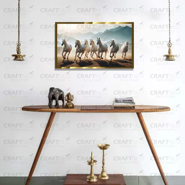 Craftnest_Reflections_Seven_Horses_Vastu_Frame_Running_Horse_Engineered_Wood_Wall_Art_Frame_Suitable_For_Home_Decoration_Bed_Room_Office_Wall_Decor_No_Front_Mirror