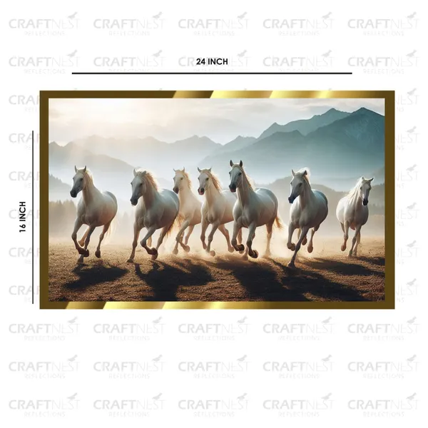 Craftnest_Reflections_Seven_Horses_Vastu_Frame_Running_Horse_Engineered_Wood_Wall_Art_Frame_Suitable_For_Home_Decoration_Bed_Room_Office_Wall_Decor_No_Front_Mirror