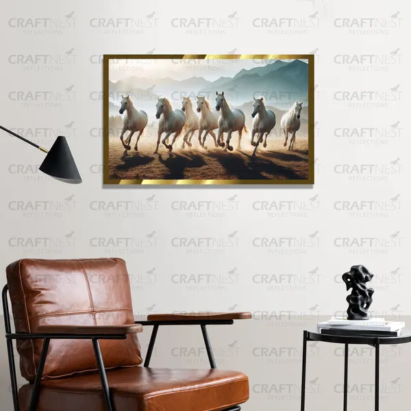 Craftnest_Reflections_Seven_Horses_Vastu_Frame_Running_Horse_Engineered_Wood_Wall_Art_Frame_Suitable_For_Home_Decoration_Bed_Room_Office_Wall_Decor_No_Front_Mirror