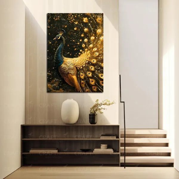 Craftnest_Reflections_Majestic_Peacock_60X50_Cm_Printed_Wall_Art_Luxurious_Golden_Elegance_For_Home_&_Office_Decor_-_Engineered_Wood_Base_With_Golden_Frame