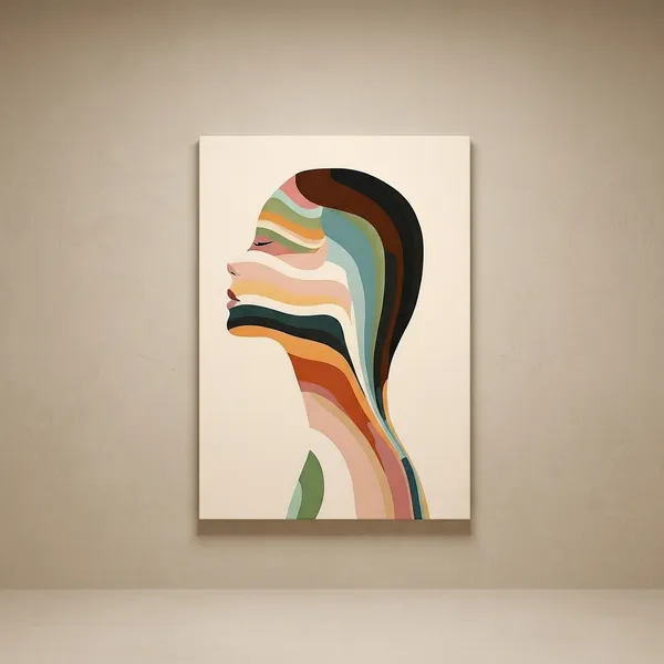 Craftnest_Reflections_Harmony_In_Layers_Abstract_Face_Wall_Art_Canvas_Printed,_Engineered_Wood,_Easy_To_Hand_For_Offices,_Bedroom,_Living_Room