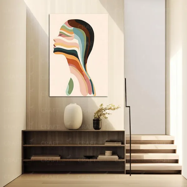 Craftnest_Reflections_Modern_Botanical_Geometry_Wall_Art_Nature_Harmony_In_Abstract_Form_Engineered_Wood_With_Hook_Easy_To_Hang