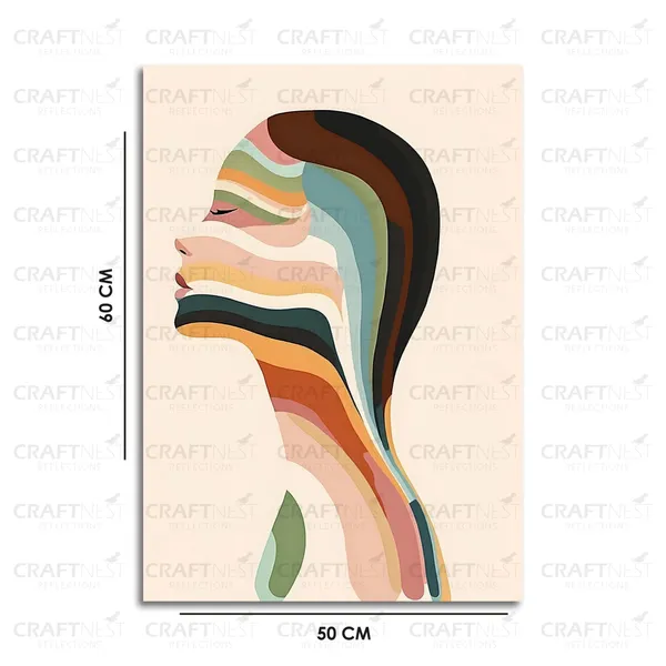 Craftnest_Reflections_Modern_Botanical_Geometry_Wall_Art_Nature_Harmony_In_Abstract_Form_Engineered_Wood_With_Hook_Easy_To_Hang