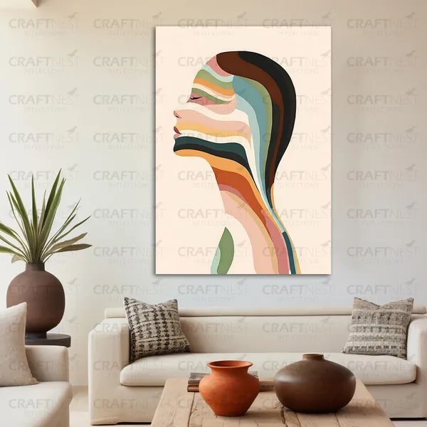 Craftnest_Reflections_Modern_Botanical_Geometry_Wall_Art_Nature_Harmony_In_Abstract_Form_Engineered_Wood_With_Hook_Easy_To_Hang