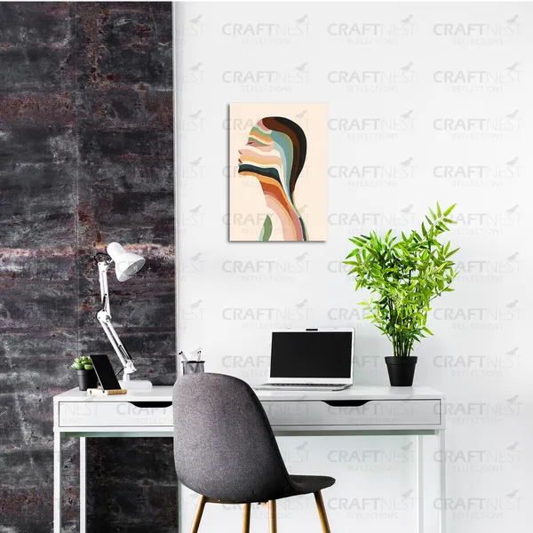 Craftnest_Reflections_Modern_Botanical_Geometry_Wall_Art_Nature_Harmony_In_Abstract_Form_Engineered_Wood_With_Hook_Easy_To_Hang