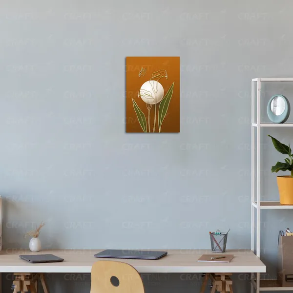 Craftnest_Reflections_Southwestern_Desert_Landscape_30X20_Cm_Wall_Art_Minimalist_Sunburst_&_Cactus_Design,_Engineered_Wood,_Easy_To_Hand_For_Offices,_Bedroom,_Living_Room