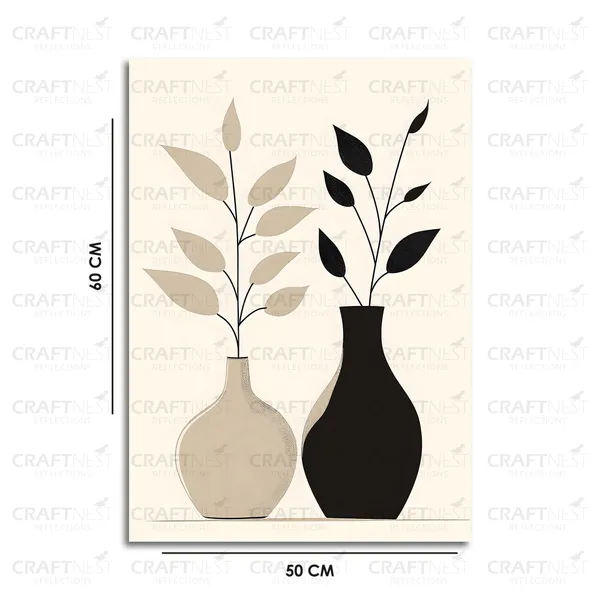 Craftnest_Reflections_Zen_Pine_Tree_Wall_Art_60X50Cm_Minimalist_Ink_Sketch_With_Soft_Sun_Accent,_Canvas_Printed_Engineered_Wood,_Easy_To_Hand_For_Offices,_Bedroom,_Living_Room