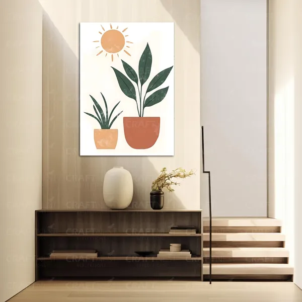 Craftnest_Reflections_Minimalist_Botanical_Vase_Wall_Art_60X50_Cm_Canvas_Printed_Neutral_Tones_For_Modern_Interiors_Engineered_Wood,_Easy_To_Hand_For_Offices,_Bedroom,_Living_Room