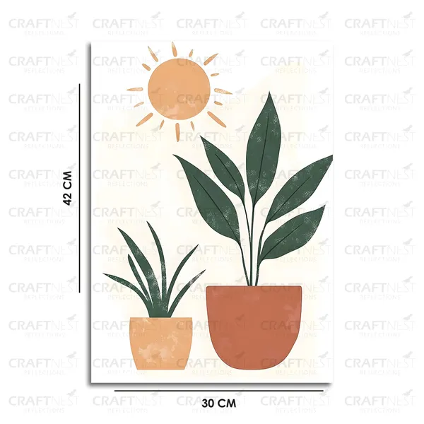 Craftnest_Reflections_Minimalist_Botanical_Vase_Wall_Art_42X30_Cm_-_Canvas_Printed_Neutral_Tones_For_Modern_Interiors_Engineered_Wood,_For_Offices,_Bedroom,_Living_Room