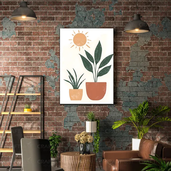 Craftnest_Reflections_Minimalist_Botanical_Vase_Wall_Art_42X30_Cm_-_Canvas_Printed_Neutral_Tones_For_Modern_Interiors_Engineered_Wood,_For_Offices,_Bedroom,_Living_Room