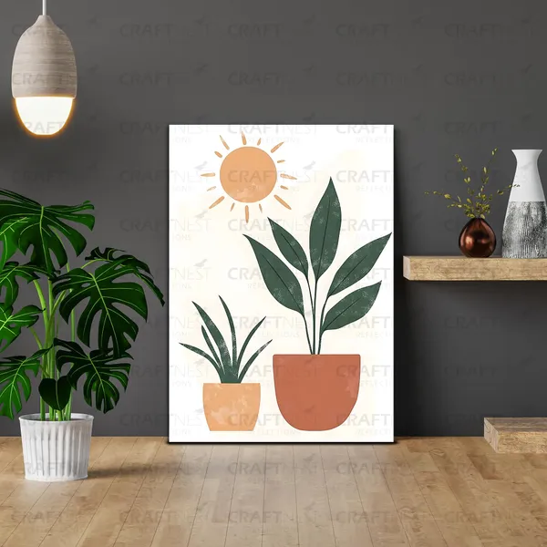 Craftnest_Reflections_Minimalist_Botanical_Vase_Wall_Art_42X30_Cm_-_Canvas_Printed_Neutral_Tones_For_Modern_Interiors_Engineered_Wood,_For_Offices,_Bedroom,_Living_Room