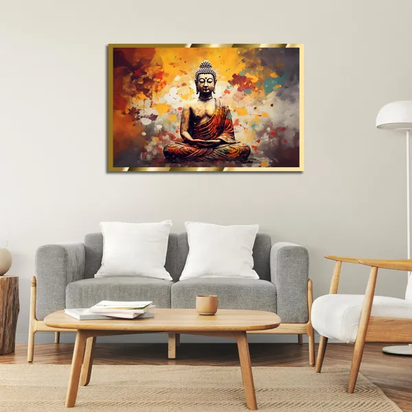 Craftnest_Reflections_Gautam_Buddha_Canvas_Printed_Wall_Decor_Frame_|_60X50_Cm_Spiritual_&_Meditative_Art_For_Home,_Living_Room,_Office,_Ready_To_Hang_|_Positive_Energy_&_Peaceful_Ambience,_Design_10