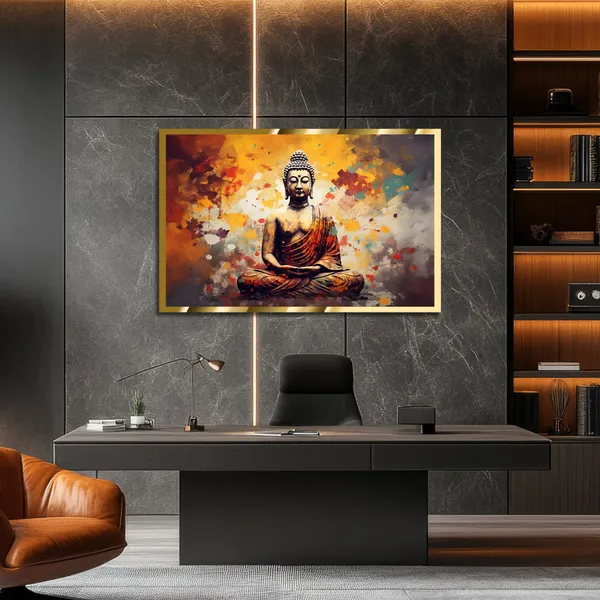 Craftnest_Reflections_Gautam_Buddha_Canvas_Printed_Wall_Decor_Frame_|_60X50_Cm_Spiritual_&_Meditative_Art_For_Home,_Living_Room,_Office,_Ready_To_Hang_|_Positive_Energy_&_Peaceful_Ambience,_Design_10