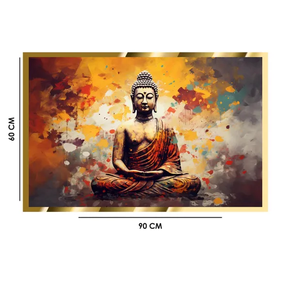 Craftnest_Reflections_Gautam_Buddha_Canvas_Printed_Wall_Decor_Frame_|_60X50_Cm_Spiritual_&_Meditative_Art_For_Home,_Living_Room,_Office,_Ready_To_Hang_|_Positive_Energy_&_Peaceful_Ambience,_Design_10