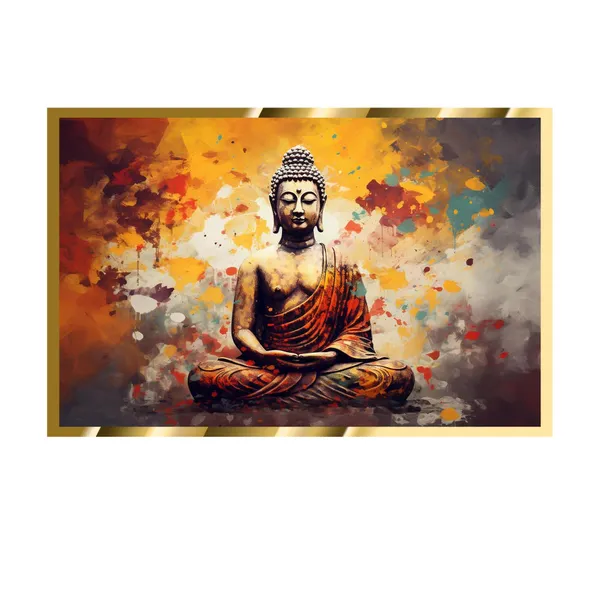 Craftnest_Reflections_Gautam_Buddha_Canvas_Printed_Wall_Decor_Frame_|_60X50_Cm_Spiritual_&_Meditative_Art_For_Home,_Living_Room,_Office,_Ready_To_Hang_|_Positive_Energy_&_Peaceful_Ambience,_Design_10