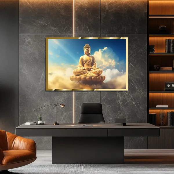 Craftnest_Reflections_Gautam_Buddha_Canvas_Printed_Wall_Decor_Frame_|_60X90_Cm_Spiritual_&_Meditative_Art_For_Home,_Living_Room,_Office,_Ready_To_Hang_|_Positive_Energy_&_Peaceful_Ambience,_Design_1