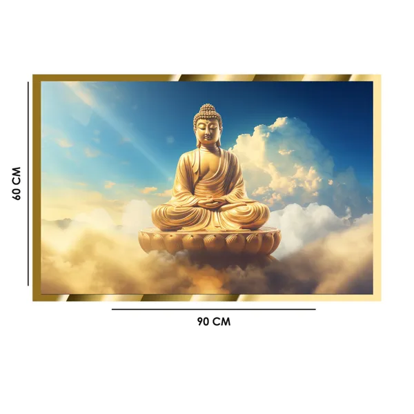 Craftnest_Reflections_Gautam_Buddha_Canvas_Printed_Wall_Decor_Frame_|_60X90_Cm_Spiritual_&_Meditative_Art_For_Home,_Living_Room,_Office,_Ready_To_Hang_|_Positive_Energy_&_Peaceful_Ambience,_Design_1