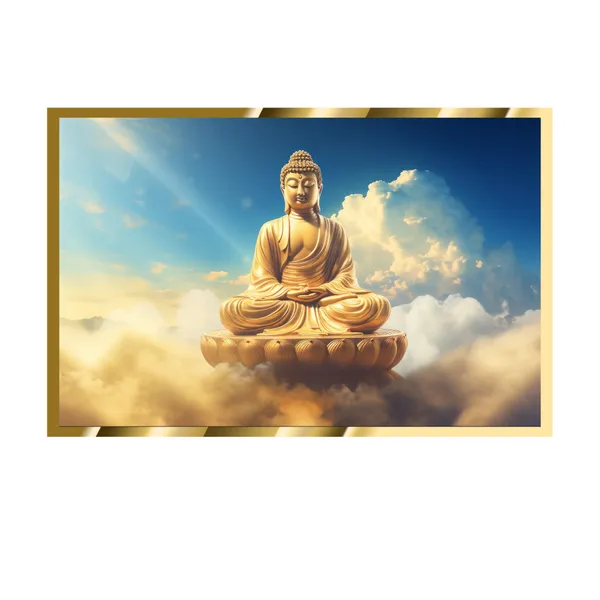 Craftnest_Reflections_Gautam_Buddha_Canvas_Printed_Wall_Decor_Frame_|_60X90_Cm_Spiritual_&_Meditative_Art_For_Home,_Living_Room,_Office,_Ready_To_Hang_|_Positive_Energy_&_Peaceful_Ambience,_Design_1