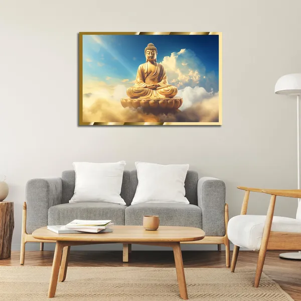Craftnest_Reflections_Gautam_Buddha_Canvas_Printed_Wall_Decor_Frame_|_60X90_Cm_Spiritual_&_Meditative_Art_For_Home,_Living_Room,_Office,_Ready_To_Hang_|_Positive_Energy_&_Peaceful_Ambience,_Design_1