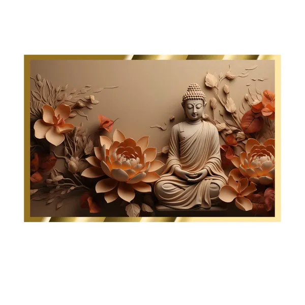 Craftnest_Reflections_Gautam_Buddha_Canvas_Printed_Wall_Decor_Frame_|_60X90_Cm_Spiritual_&_Meditative_Art_For_Home,_Living_Room,_Office,_Ready_To_Hang_|_Positive_Energy_&_Peaceful_Ambience,_Design_4