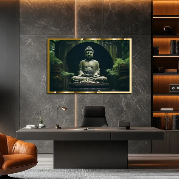Craftnest_Reflections_Gautam_Buddha_Canvas_Printed_Wall_Decor_Frame_|_60X90_Cm_Spiritual_&_Meditative_Art_For_Home,_Living_Room,_Office,_Ready_To_Hang_|_Positive_Energy_&_Peaceful_Ambience,_Design_6