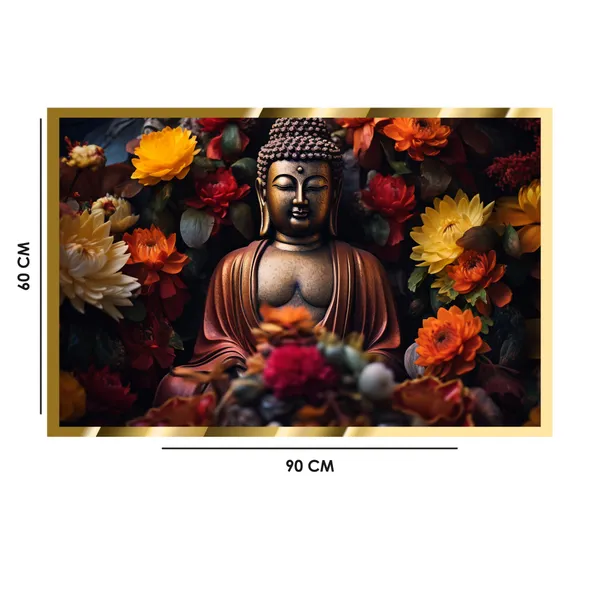 Craftnest_Reflections_Gautam_Buddha_Canvas_Printed_Wall_Decor_Frame_|_60X90_Cm_Spiritual_&_Meditative_Art_For_Home,_Living_Room,_Office,_Ready_To_Hang_|_Positive_Energy_&_Peaceful_Ambience,_Design_7