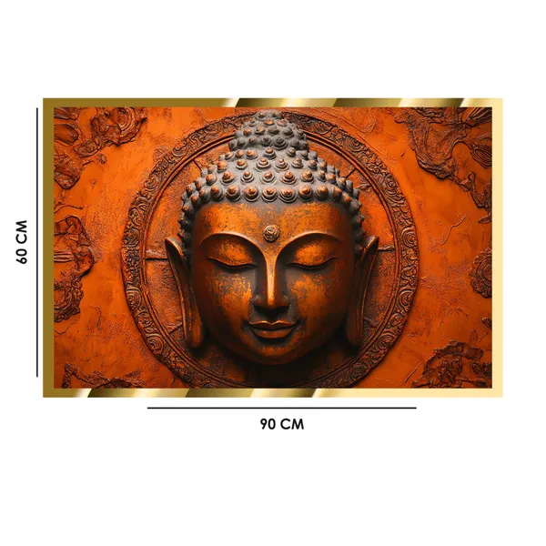 Craftnest_Reflections_Gautam_Buddha_Canvas_Printed_Wall_Decor_Frame_|_60X90_Cm_Spiritual_&_Meditative_Art_For_Home,_Living_Room,_Office,_Ready_To_Hang_|_Positive_Energy_&_Peaceful_Ambience,_Design_9