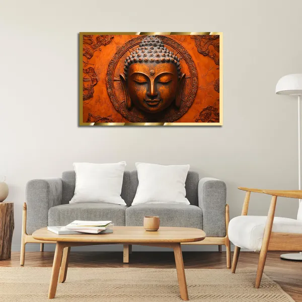 Craftnest_Reflections_Gautam_Buddha_Canvas_Printed_Wall_Decor_Frame_|_60X90_Cm_Spiritual_&_Meditative_Art_For_Home,_Living_Room,_Office,_Ready_To_Hang_|_Positive_Energy_&_Peaceful_Ambience,_Design_9