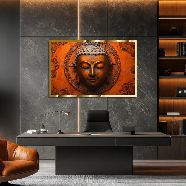 Craftnest_Reflections_Gautam_Buddha_Canvas_Printed_Wall_Decor_Frame_|_60X90_Cm_Spiritual_&_Meditative_Art_For_Home,_Living_Room,_Office,_Ready_To_Hang_|_Positive_Energy_&_Peaceful_Ambience,_Design_9