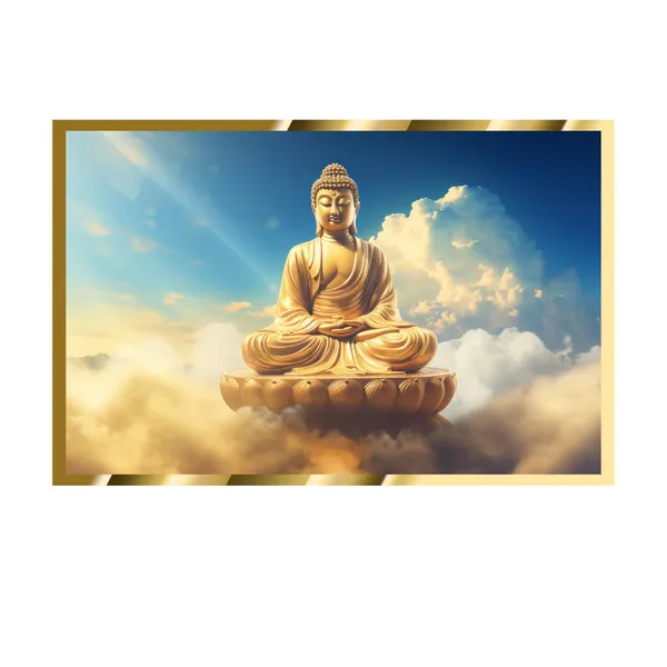 Craftnest_Reflections_Gautam_Buddha_Canvas_Printed_Wall_Decor_Frame_|_92X120_Cm_Spiritual_&_Meditative_Art_For_Home,_Living_Room,_Office,_Ready_To_Hang_|_Positive_Energy_&_Peaceful_Ambience,_Design_1