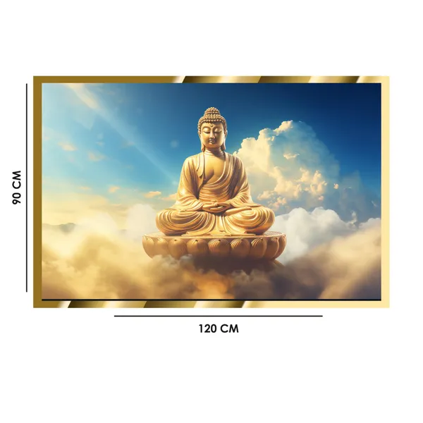 Craftnest_Reflections_Gautam_Buddha_Canvas_Printed_Wall_Decor_Frame_|_92X120_Cm_Spiritual_&_Meditative_Art_For_Home,_Living_Room,_Office,_Ready_To_Hang_|_Positive_Energy_&_Peaceful_Ambience,_Design_1