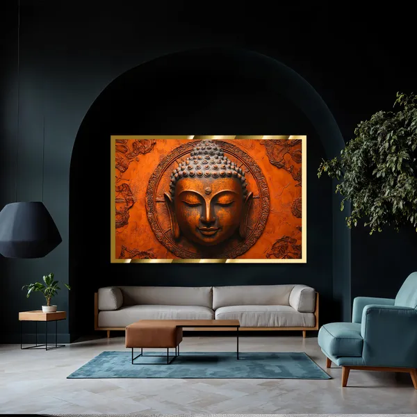 Craftnest_Reflections_Gautam_Buddha_Canvas_Printed_Wall_Decor_Frame_|_40X60_Cm_Spiritual_&_Meditative_Art_For_Home,_Living_Room,_Office,_Ready_To_Hang_|_Positive_Energy_&_Peaceful_Ambience,_Design_9