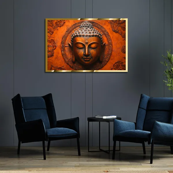 Craftnest_Reflections_Gautam_Buddha_Canvas_Printed_Wall_Decor_Frame_|_40X60_Cm_Spiritual_&_Meditative_Art_For_Home,_Living_Room,_Office,_Ready_To_Hang_|_Positive_Energy_&_Peaceful_Ambience,_Design_9