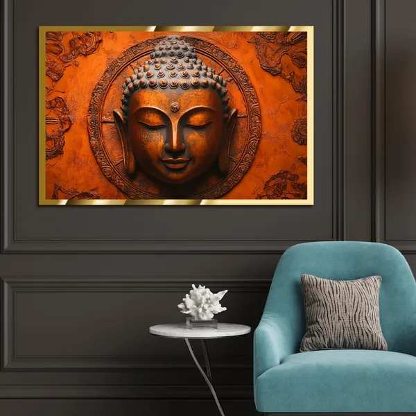 Craftnest_Reflections_Gautam_Buddha_Canvas_Printed_Wall_Decor_Frame_|_40X60_Cm_Spiritual_&_Meditative_Art_For_Home,_Living_Room,_Office,_Ready_To_Hang_|_Positive_Energy_&_Peaceful_Ambience,_Design_9