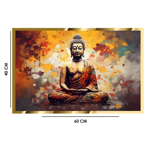 Craftnest_Reflections_Gautam_Buddha_Canvas_Printed_Wall_Decor_Frame_|_42X30_Cm_Spiritual_&_Meditative_Art_For_Home,_Living_Room,_Office,_Ready_To_Hang_|_Positive_Energy_&_Peaceful_Ambience,_Design_10