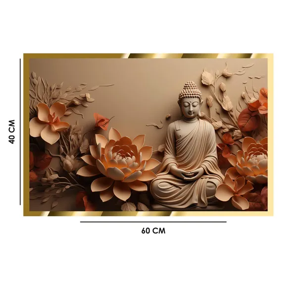 Craftnest_Reflections_Gautam_Buddha_Canvas_Printed_Wall_Decor_Frame_|_40X60_Cm_Spiritual_&_Meditative_Art_For_Home,_Living_Room,_Office,_Ready_To_Hang_|_Positive_Energy_&_Peaceful_Ambience,_Design_4