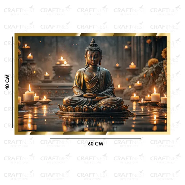 Craftnest_Reflections_Gautam_Buddha_Canvas_Printed_Wall_Decor_Frame_|_40X60_Cm_Spiritual_&_Meditative_Art_For_Home,_Living_Room,_Office,_Ready_To_Hang_|_Positive_Energy_&_Peaceful_Ambience,_Design_8