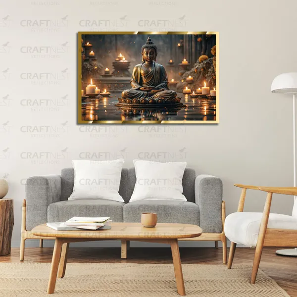 Craftnest_Reflections_Gautam_Buddha_Canvas_Printed_Wall_Decor_Frame_|_40X60_Cm_Spiritual_&_Meditative_Art_For_Home,_Living_Room,_Office,_Ready_To_Hang_|_Positive_Energy_&_Peaceful_Ambience,_Design_8