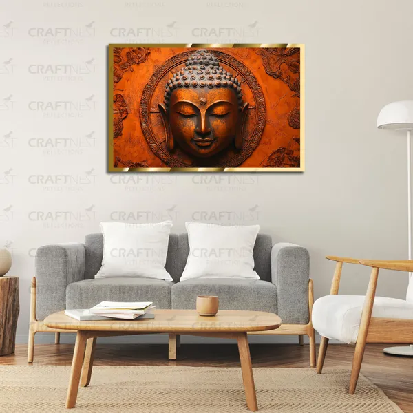 Craftnest_Reflections_Gautam_Buddha_Canvas_Printed_Wall_Decor_Frame_|_40X60_Cm_Spiritual_&_Meditative_Art_For_Home,_Living_Room,_Office,_Ready_To_Hang_|_Positive_Energy_&_Peaceful_Ambience,_Design_9