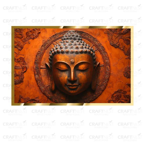 Craftnest_Reflections_Gautam_Buddha_Canvas_Printed_Wall_Decor_Frame_|_40X60_Cm_Spiritual_&_Meditative_Art_For_Home,_Living_Room,_Office,_Ready_To_Hang_|_Positive_Energy_&_Peaceful_Ambience,_Design_9