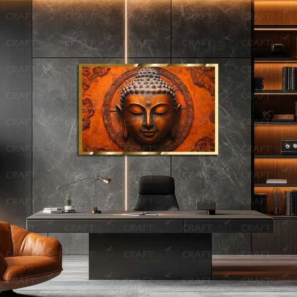 Craftnest_Reflections_Gautam_Buddha_Canvas_Printed_Wall_Decor_Frame_|_40X60_Cm_Spiritual_&_Meditative_Art_For_Home,_Living_Room,_Office,_Ready_To_Hang_|_Positive_Energy_&_Peaceful_Ambience,_Design_9