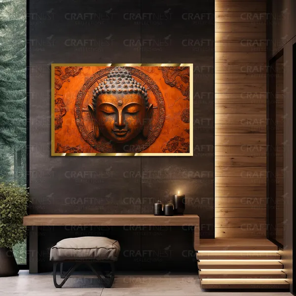 Craftnest_Reflections_Gautam_Buddha_Canvas_Printed_Wall_Decor_Frame_|_40X60_Cm_Spiritual_&_Meditative_Art_For_Home,_Living_Room,_Office,_Ready_To_Hang_|_Positive_Energy_&_Peaceful_Ambience,_Design_9