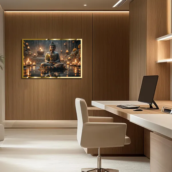 Craftnest_Reflections_Gautam_Buddha_Canvas_Printed_Wall_Decor_Frame_|_30X40_Cm_Spiritual_&_Meditative_Art_For_Home,_Living_Room,_Office,_Ready_To_Hang_|_Positive_Energy_&_Peaceful_Ambience,_Design_8