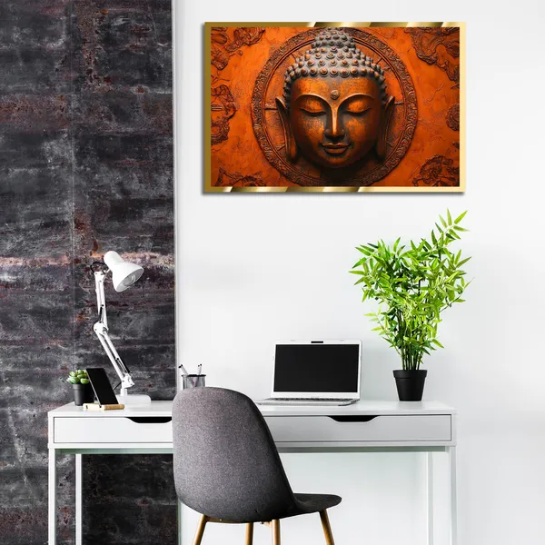 Craftnest_Reflections_Gautam_Buddha_Canvas_Printed_Wall_Decor_Frame_|_30X40_Cm_Spiritual_&_Meditative_Art_For_Home,_Living_Room,_Office,_Ready_To_Hang_|_Positive_Energy_&_Peaceful_Ambience,_Design_9
