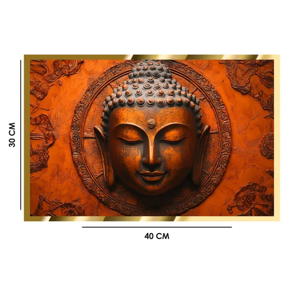 Craftnest_Reflections_Gautam_Buddha_Canvas_Printed_Wall_Decor_Frame_|_30X40_Cm_Spiritual_&_Meditative_Art_For_Home,_Living_Room,_Office,_Ready_To_Hang_|_Positive_Energy_&_Peaceful_Ambience,_Design_9